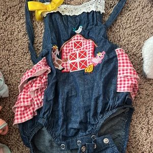 Denim Barnyard Kids One Piece